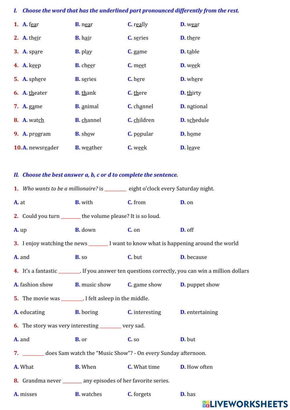 Smart world uni free interactive worksheets 4167244