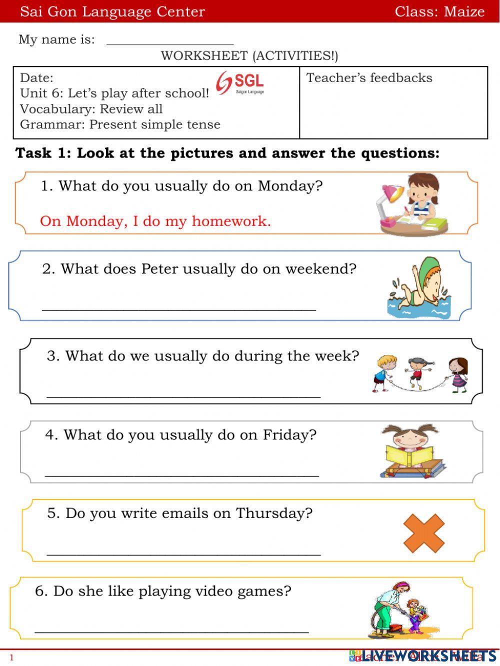 Let's play after school!