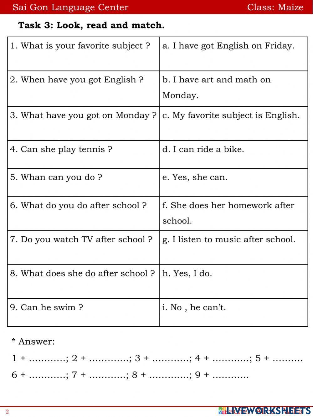 Let's play after school!