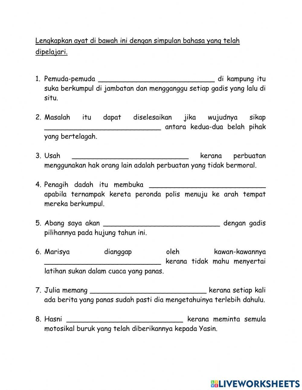 Simpulan Bahasa