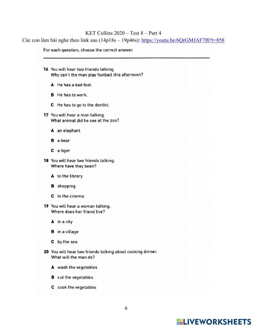16.03.22- Gold A2- U8 Grammar Revision
