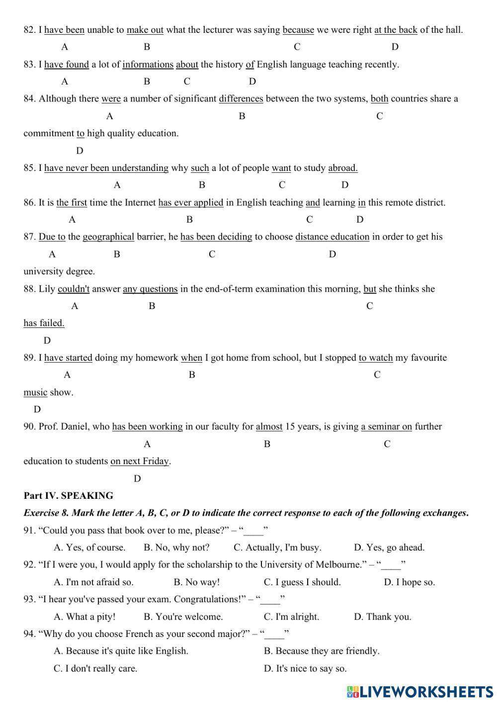 Grade 11 - U7 (BTTN)