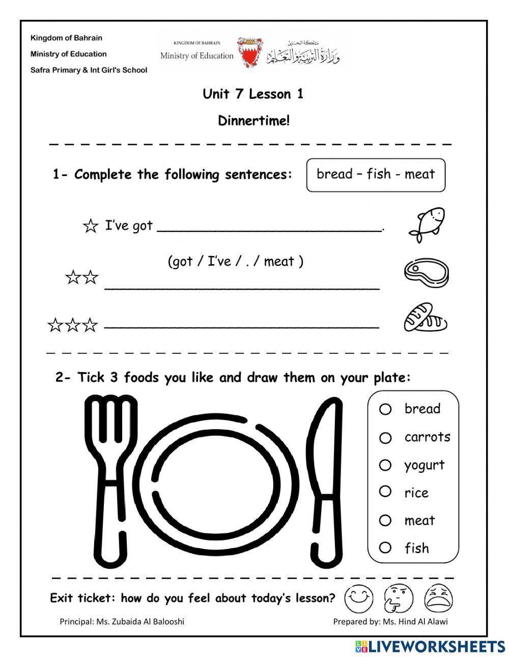 Family and friends 2: Unit 7 lesson 1