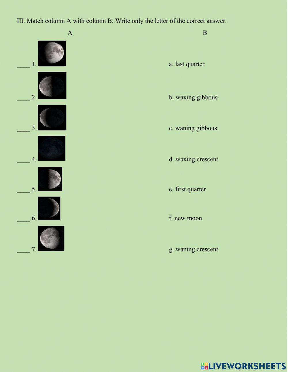 Science 4 4th online exercise for | Live Worksheets