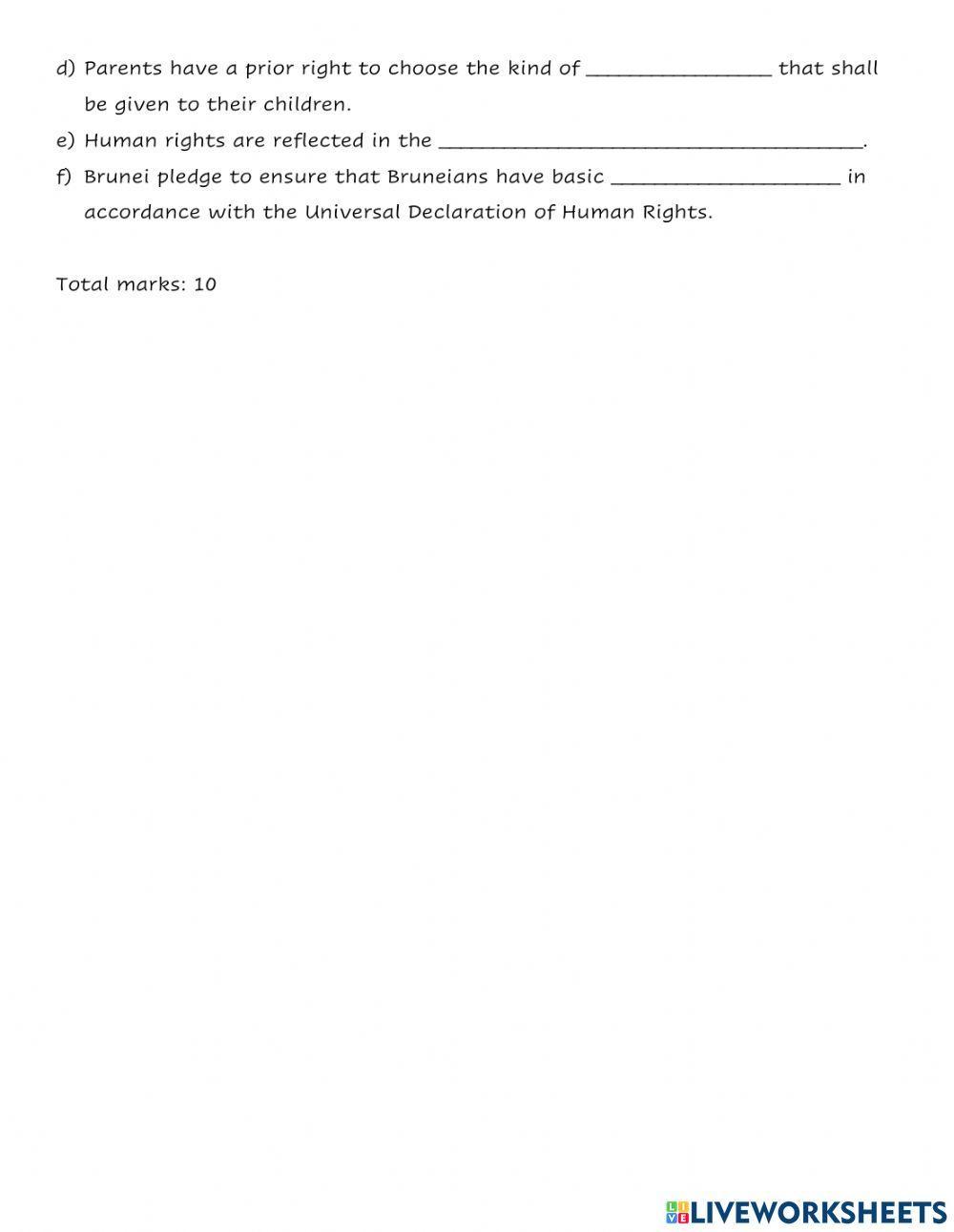 What are Human Rights