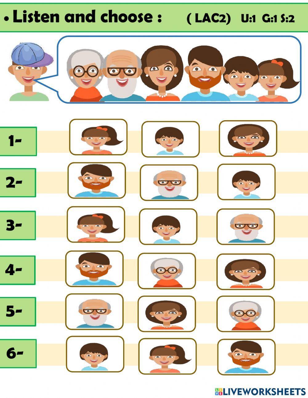 Listen and choose (U1G1S2)