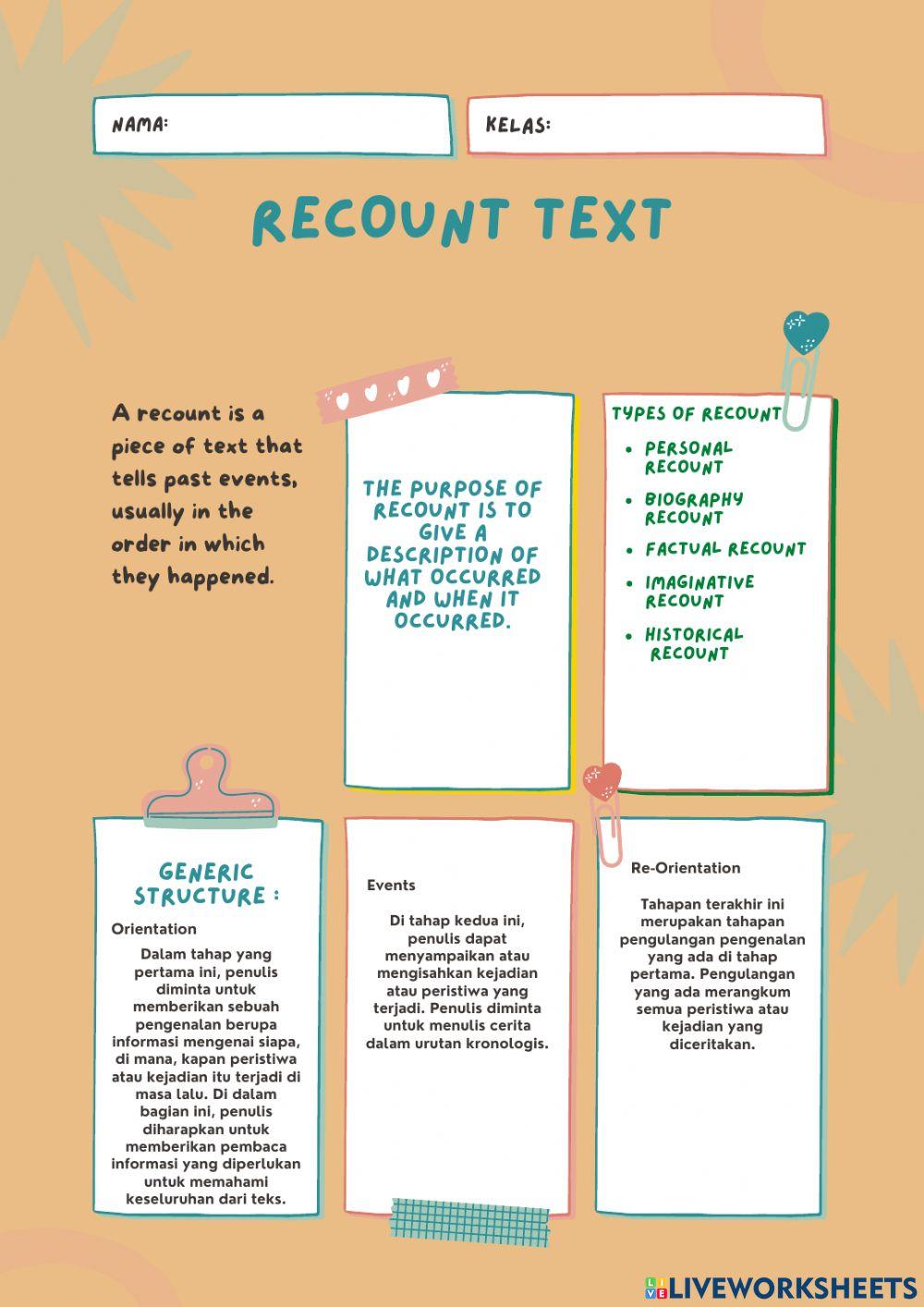 Recount Text