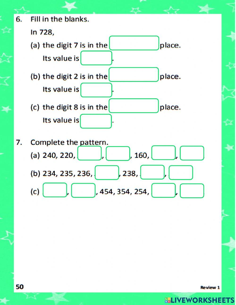 WB p50-51 Rev Addition & Subtraction