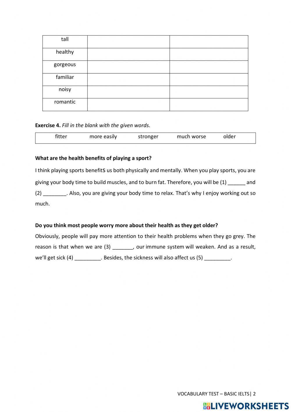 Vocab Test U8-BASIC IELTS