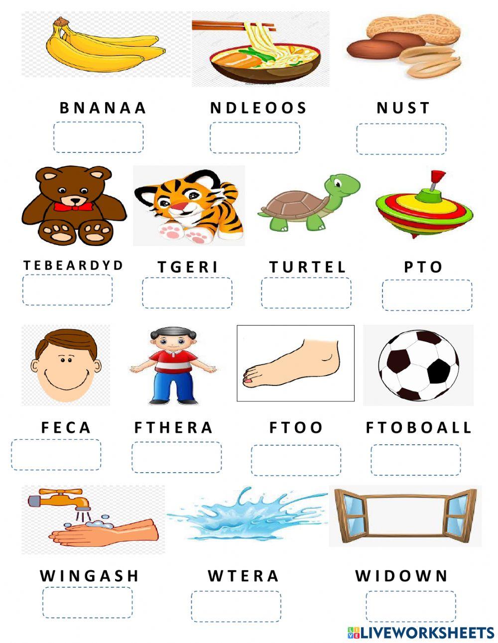 E1 Nối và sắp xếp từ