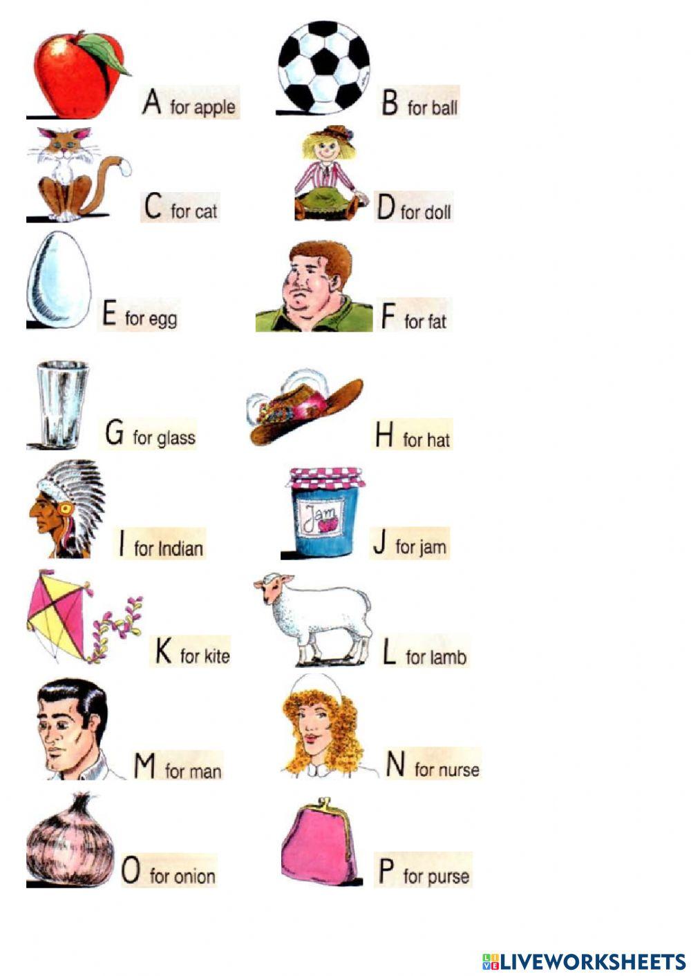 Alphabet from Round up