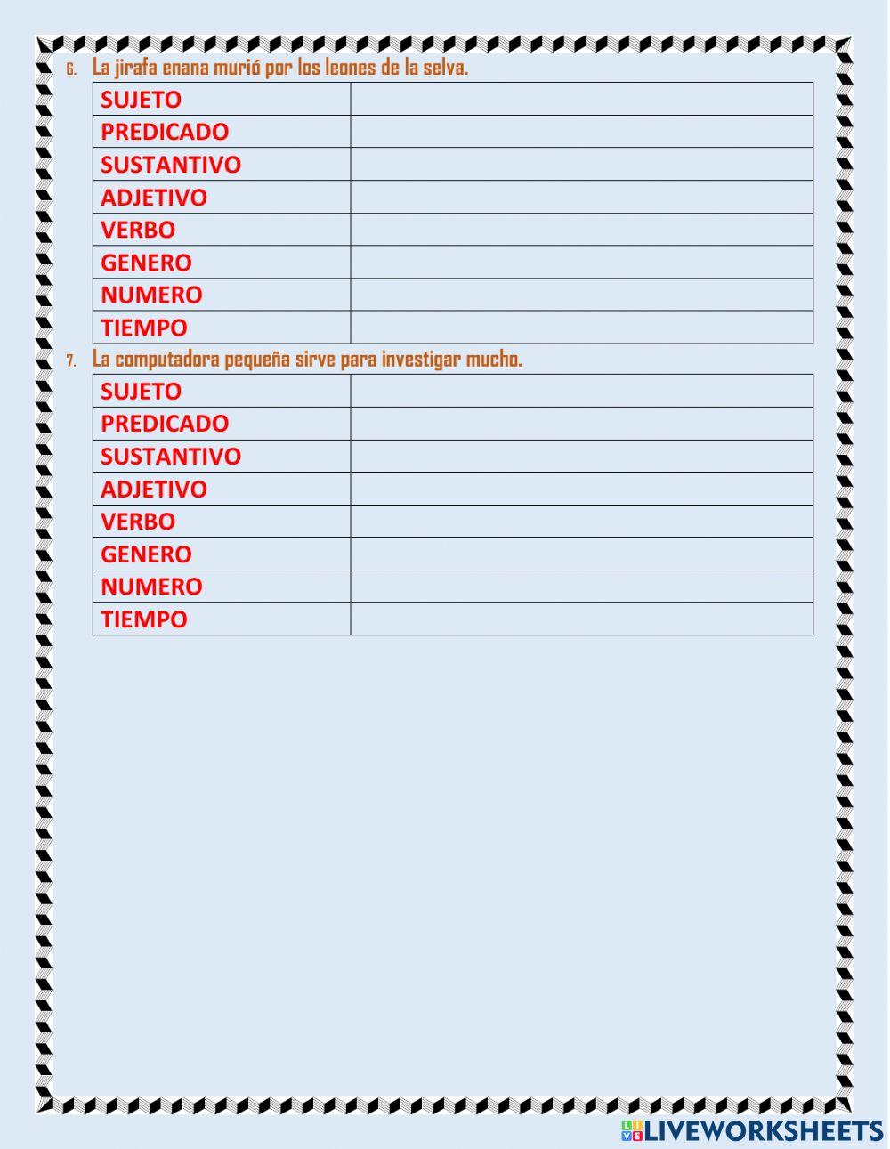 Sustantivo y adjetivo