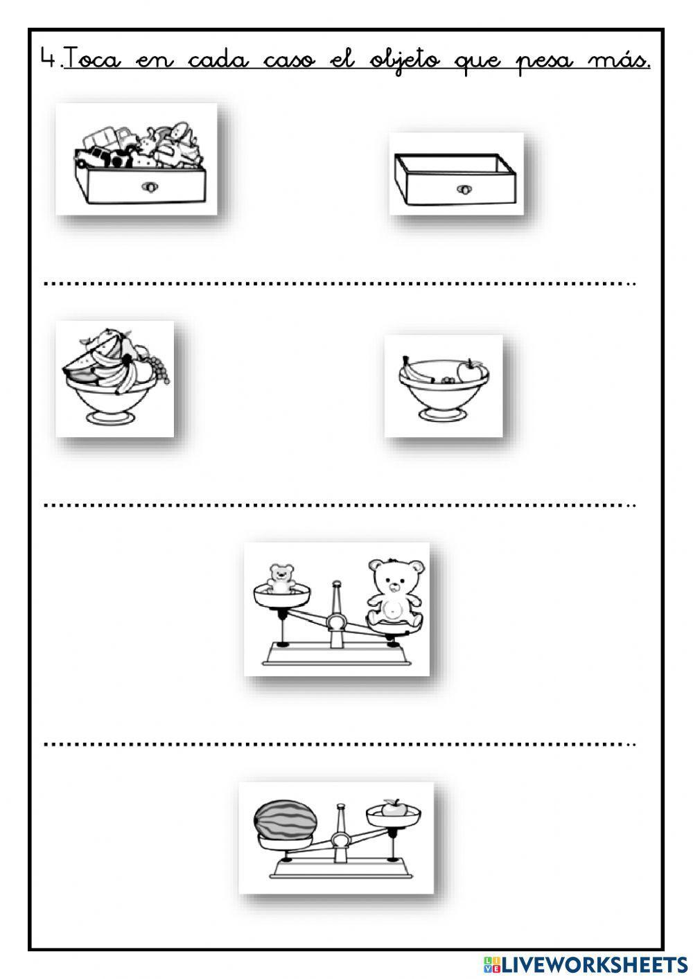 ¿Cuánto pesa? ¿Cuánto cabe?