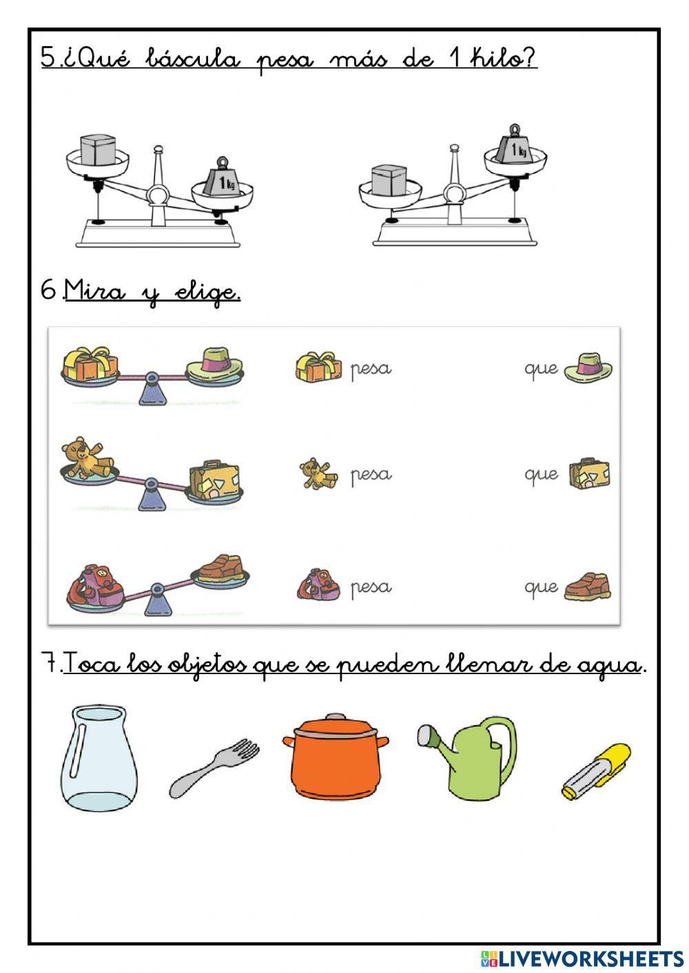 ¿Cuánto pesa? ¿Cuánto cabe?