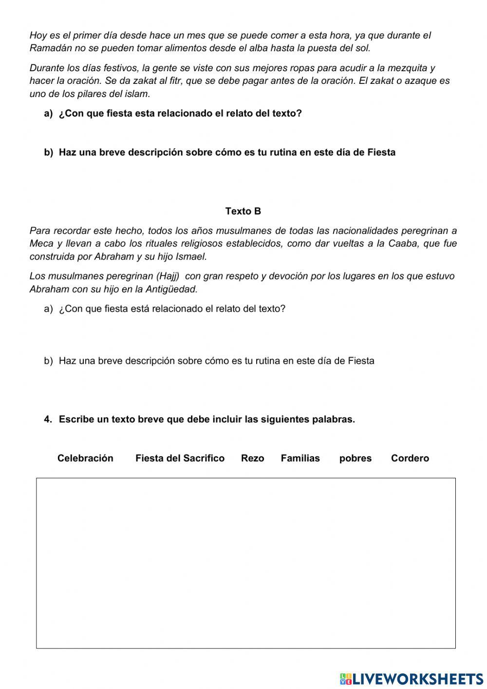 Celebraciones del islam