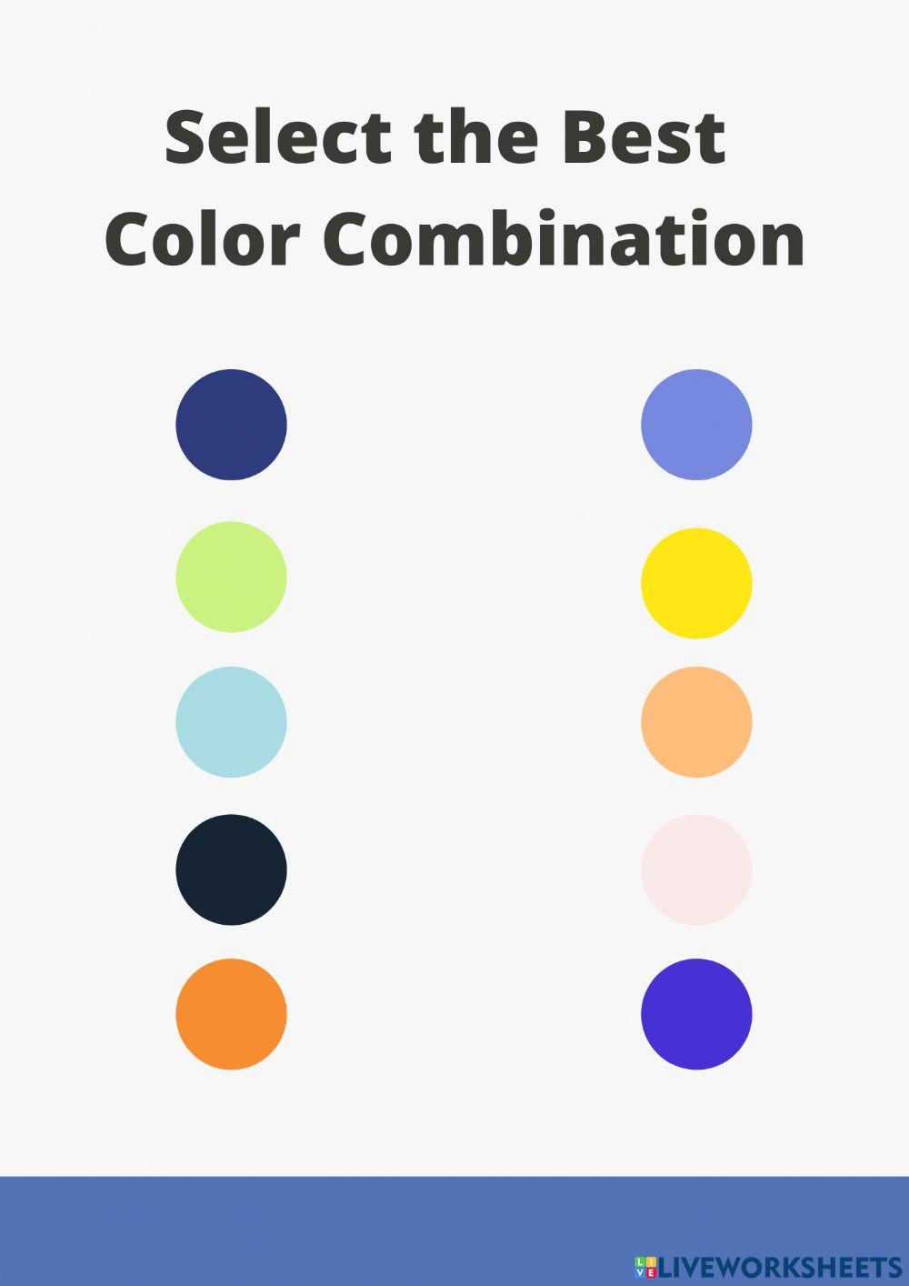 Find Best Colour Combination