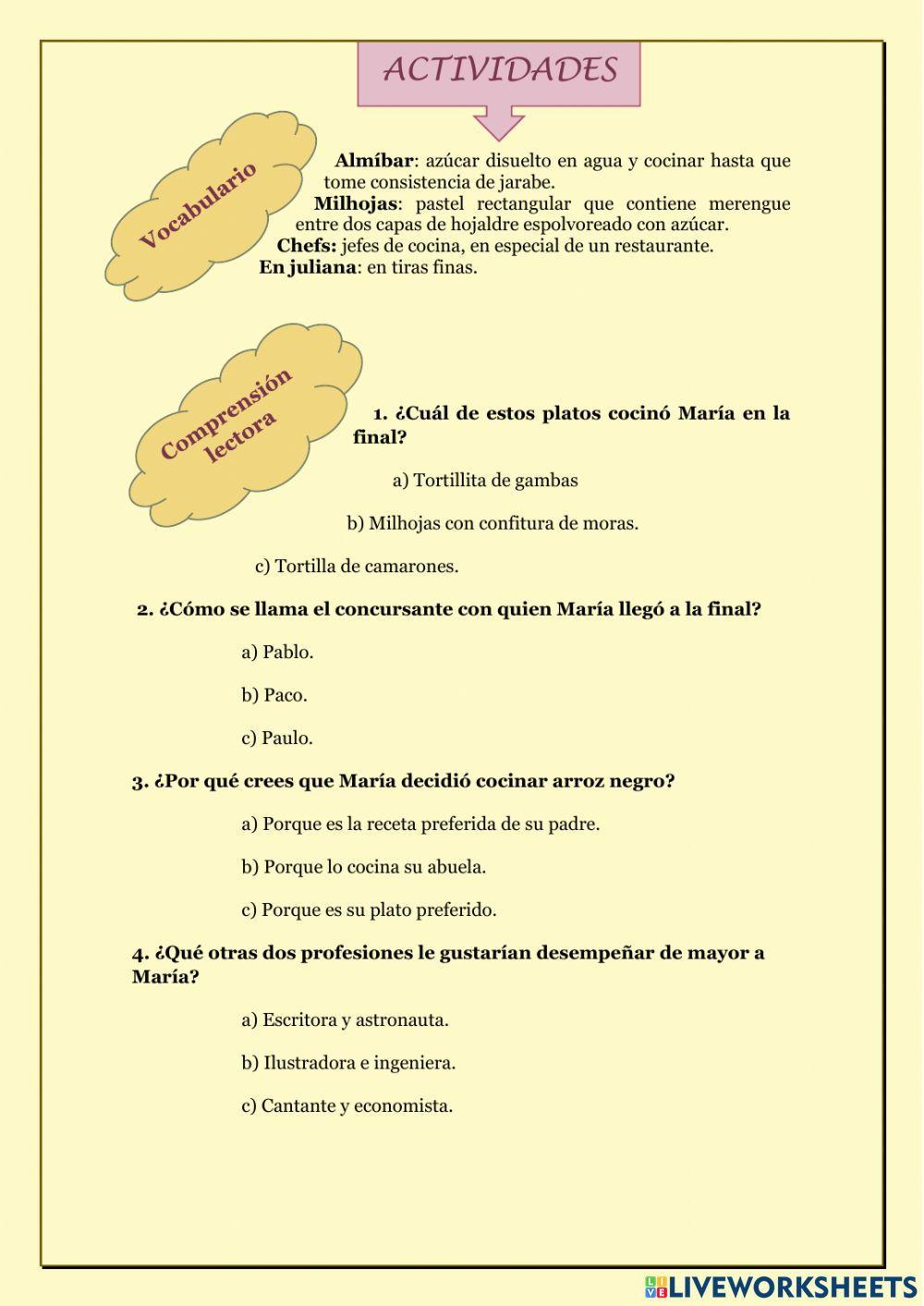 Oido cocina entrevista a María Master Chef