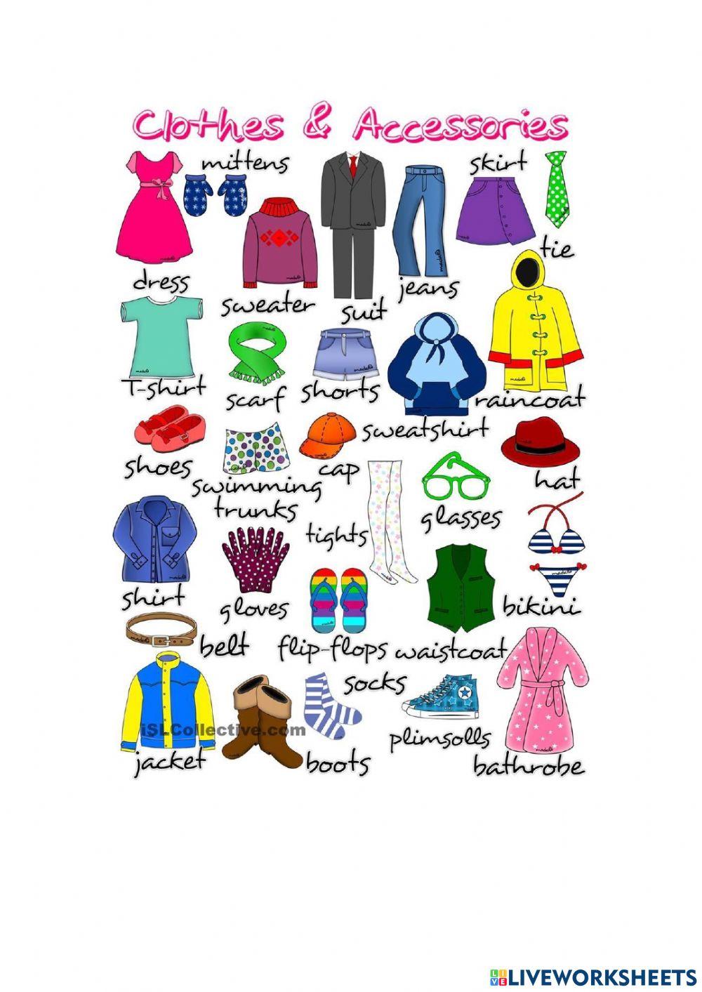 Clothes and accessories