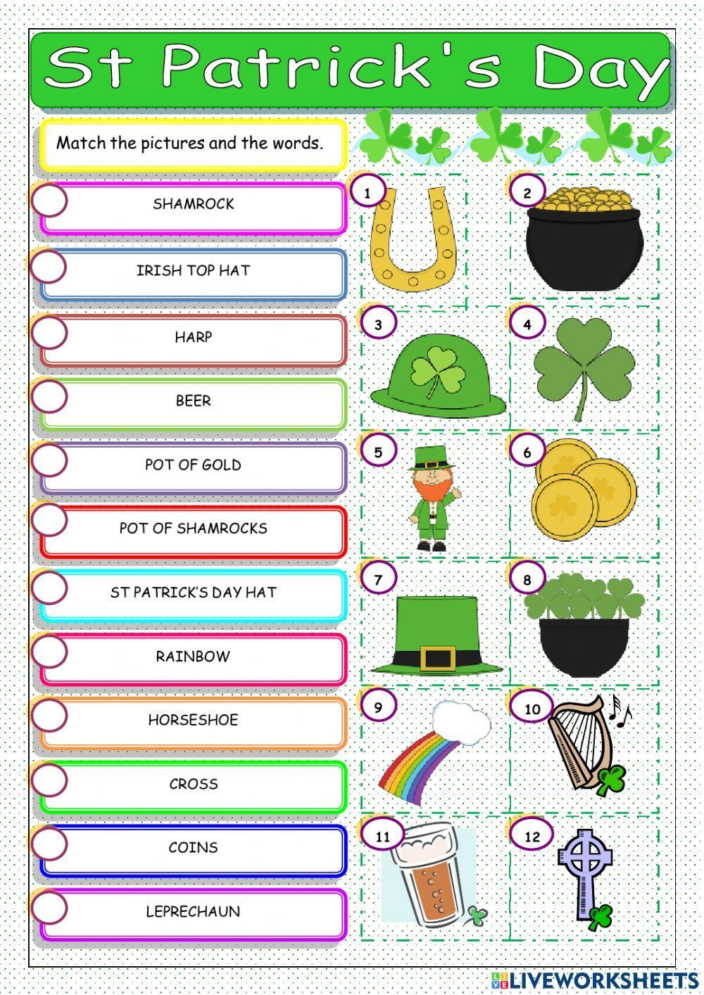 St. Patrick's Day Vocabulary