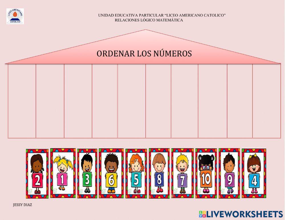 Ordenar los números