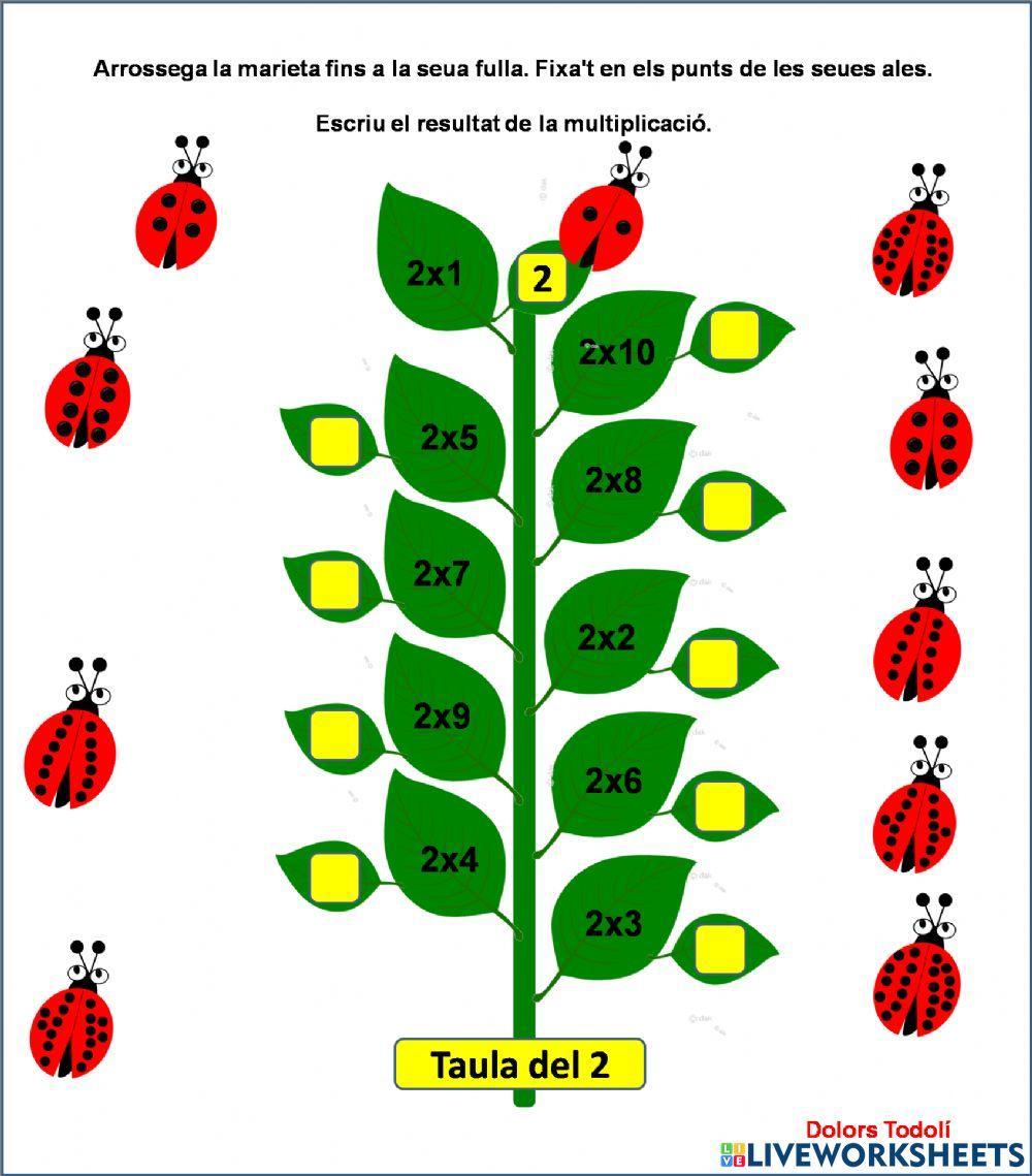 Taula del 2.Marietes