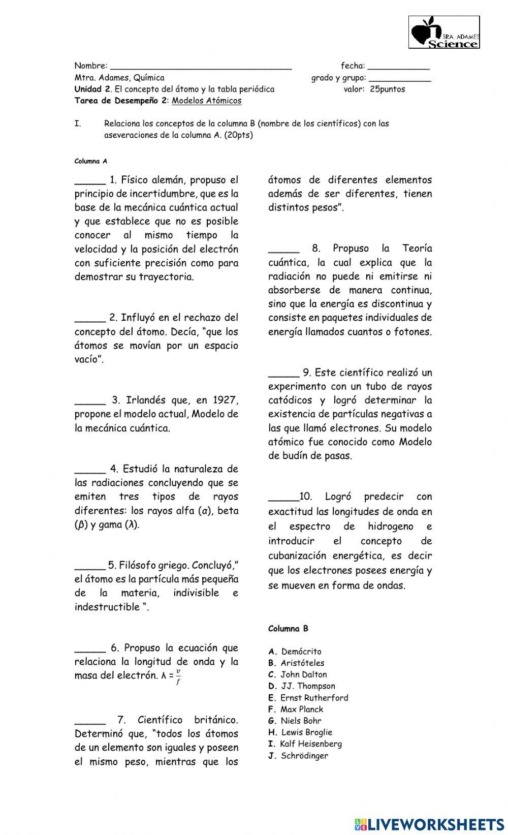 Teoria Cuantica-MODELOS
