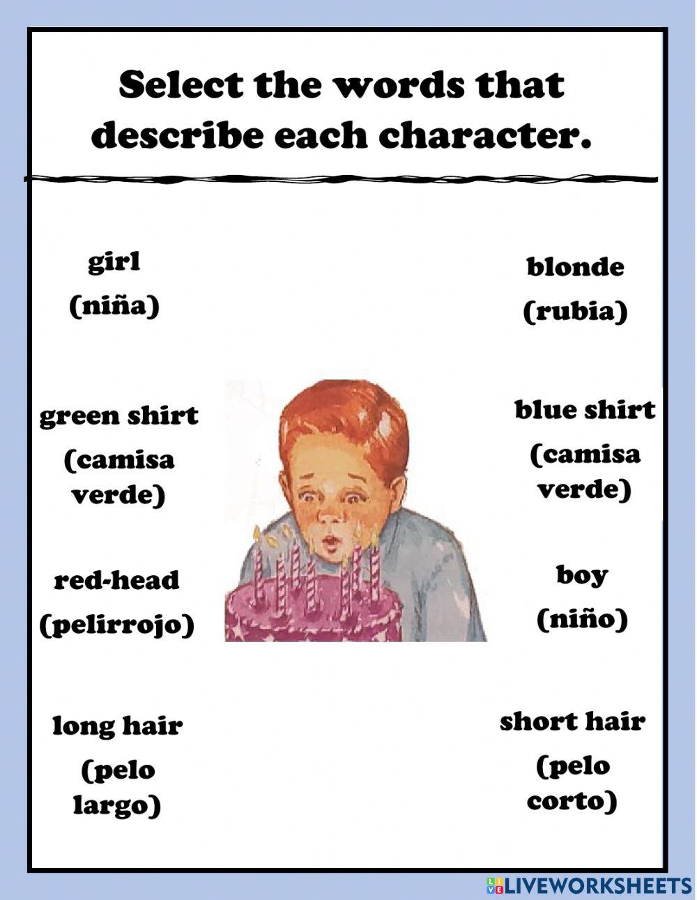 Characterization Identification