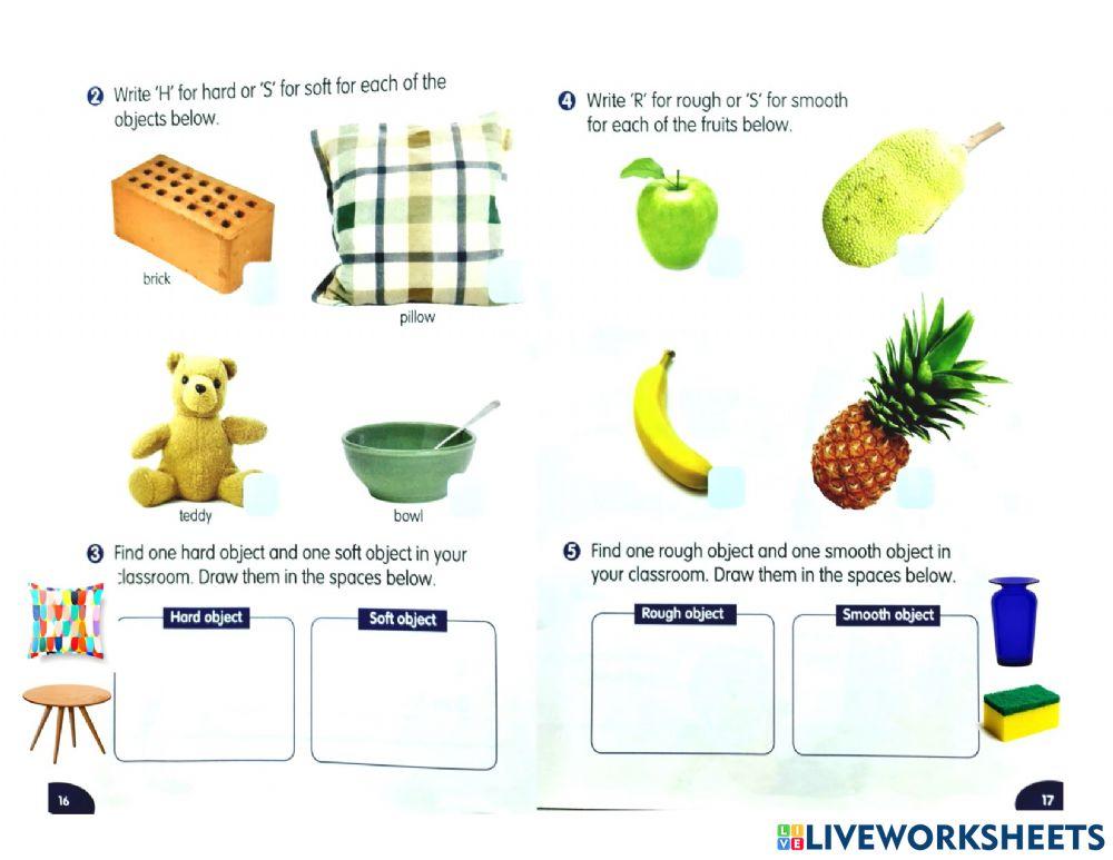 Rough And Smooth Objects Worksheets Rough And Smooth Objects Worksheets