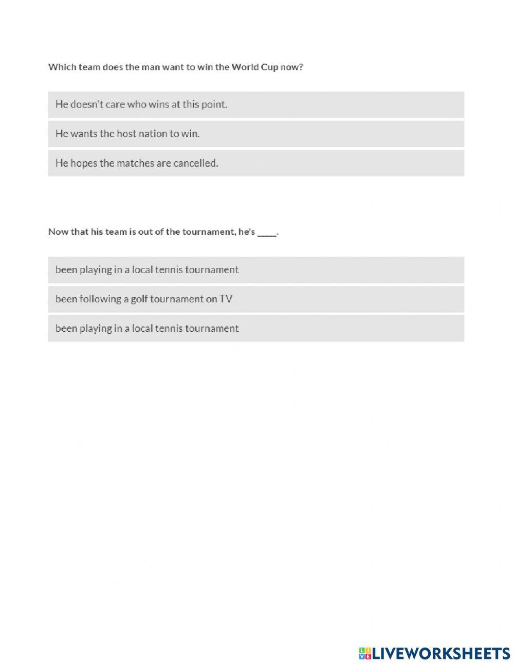 Listening Comprehension