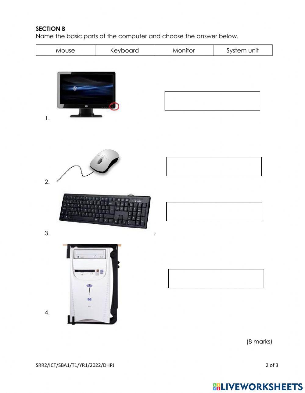 YR1 SBA1 online exercise for | Live Worksheets