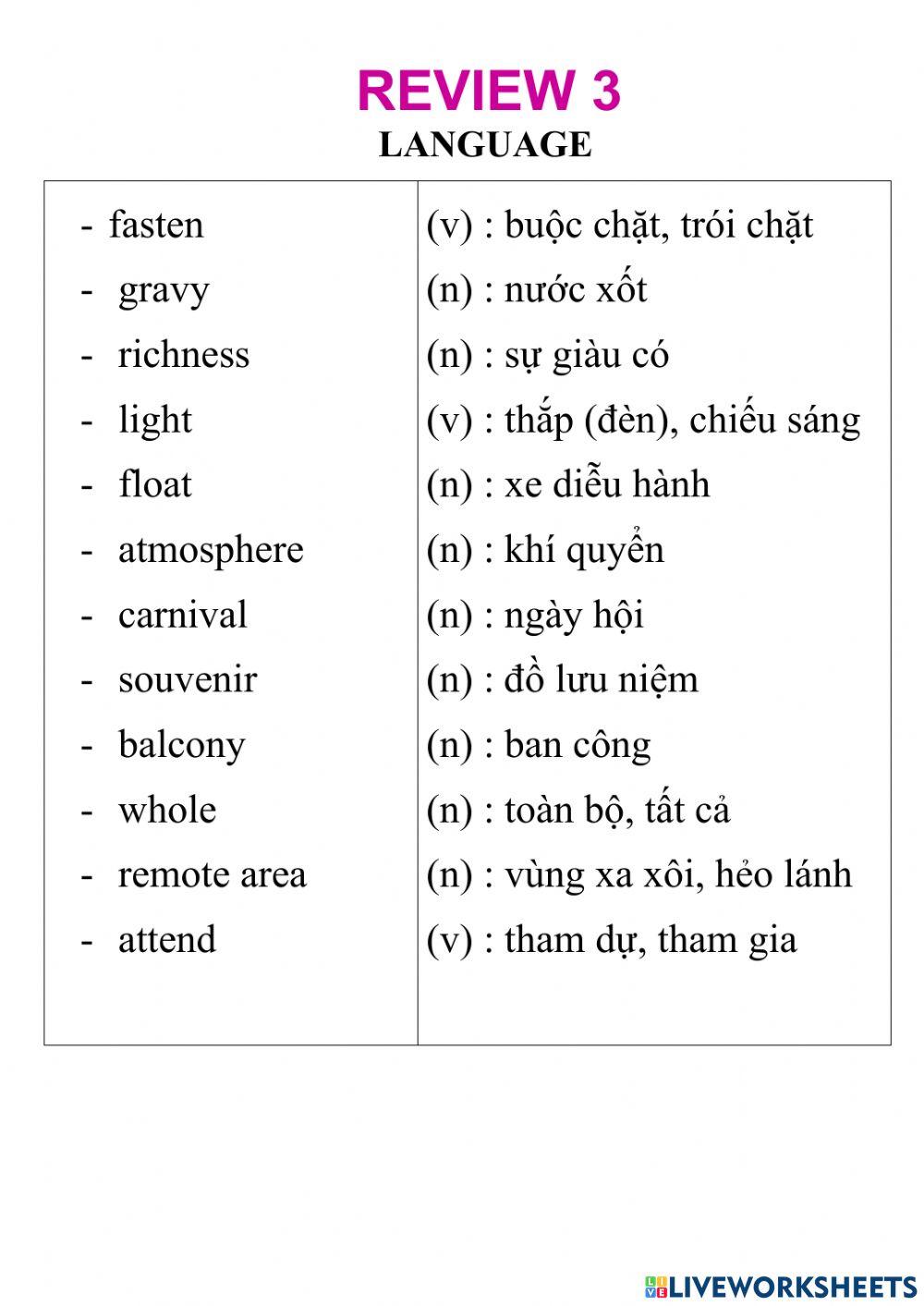 English 7-  review 3- language