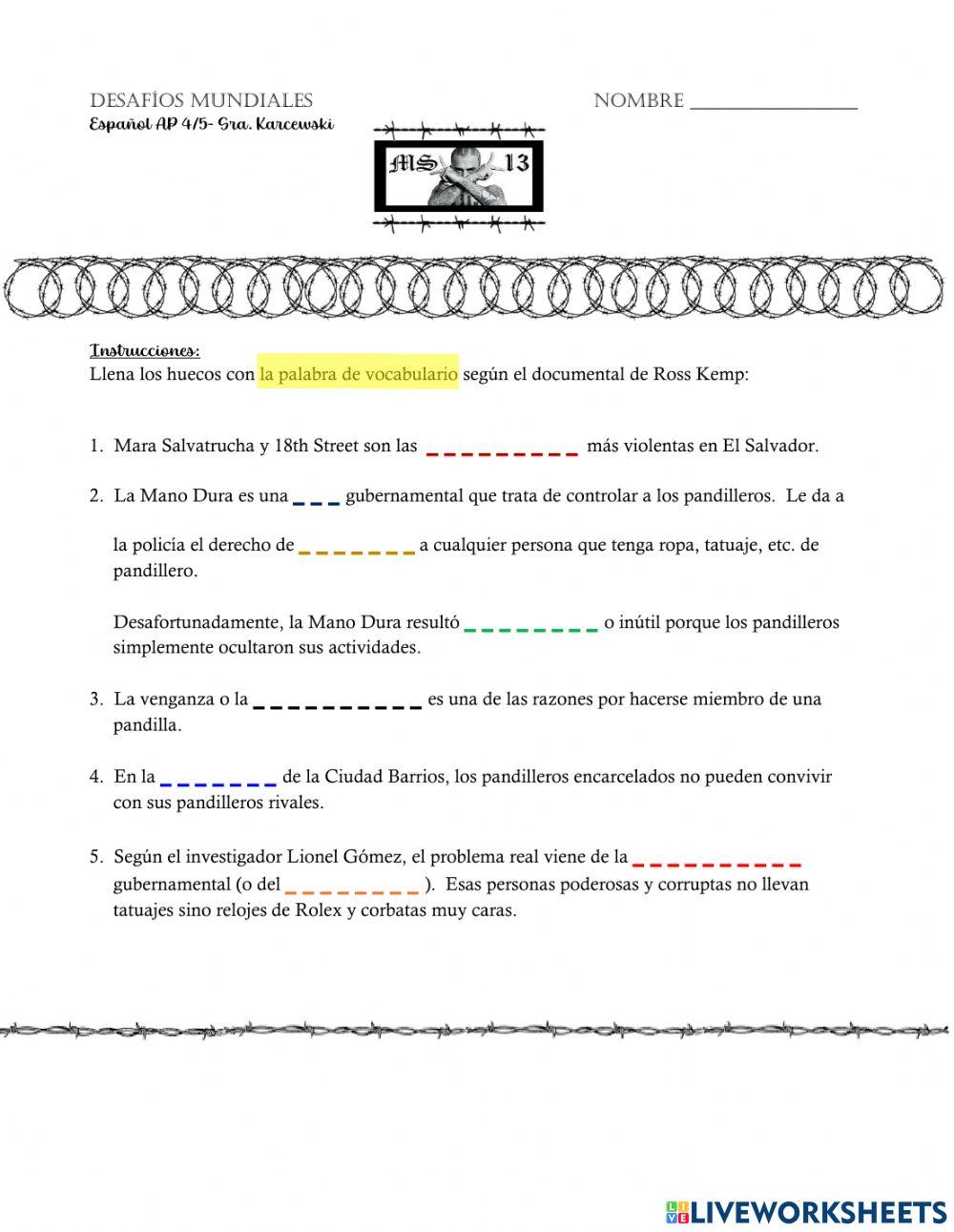 Las pandillas- Ross Kemp