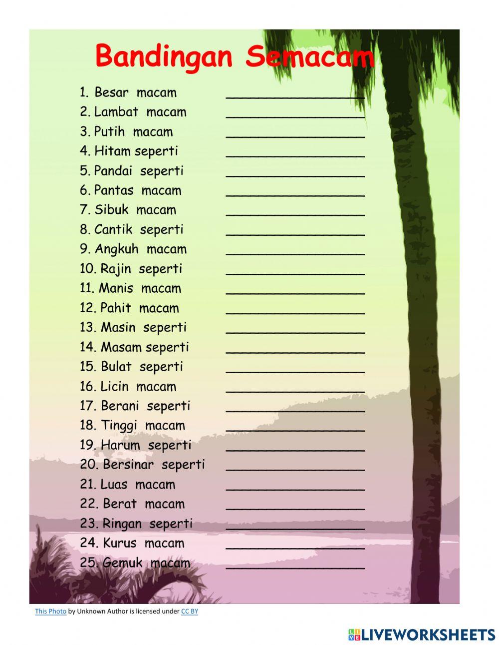 Bandingan Semacam (C)