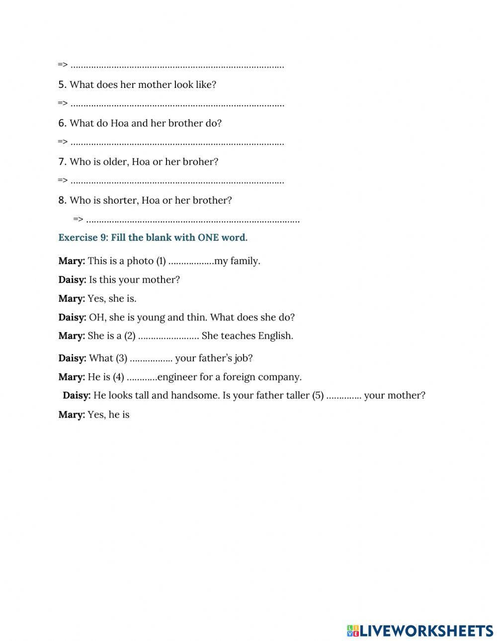 Review what does he look like