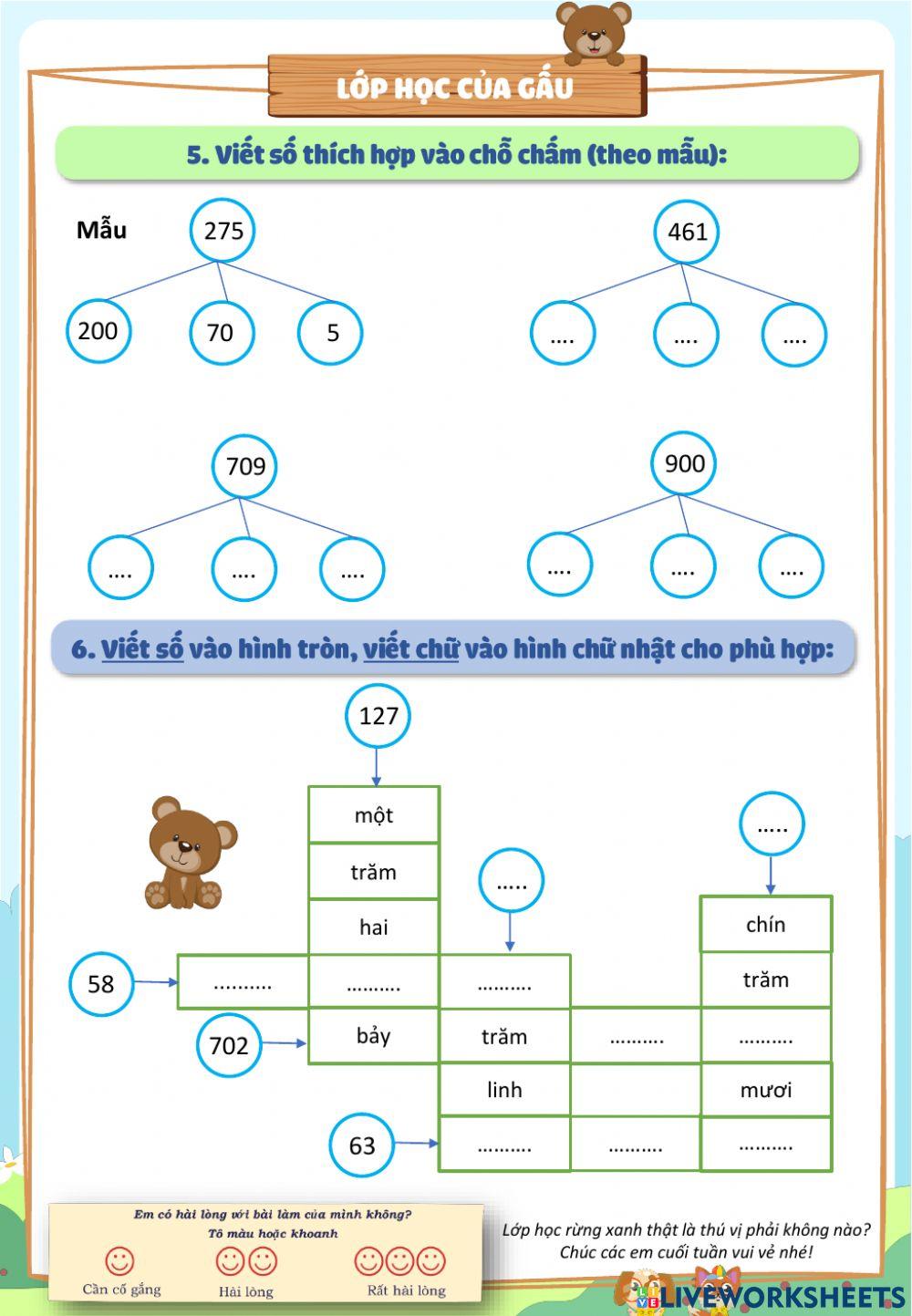 Vui học toán 2 số có ba chữ số 2A4