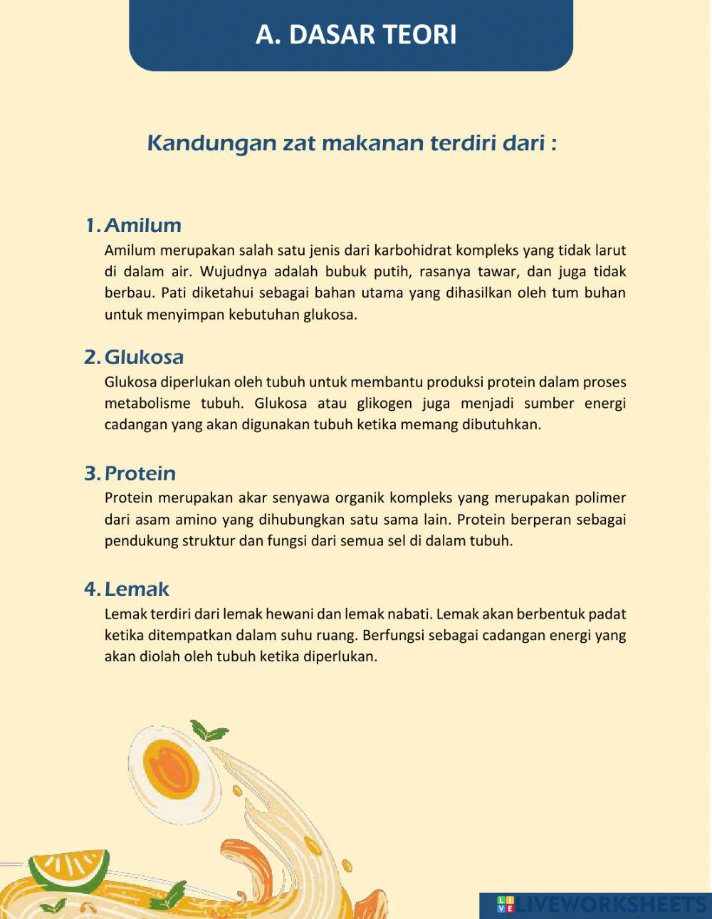 LKS Uji Kandungan Zat Makanan