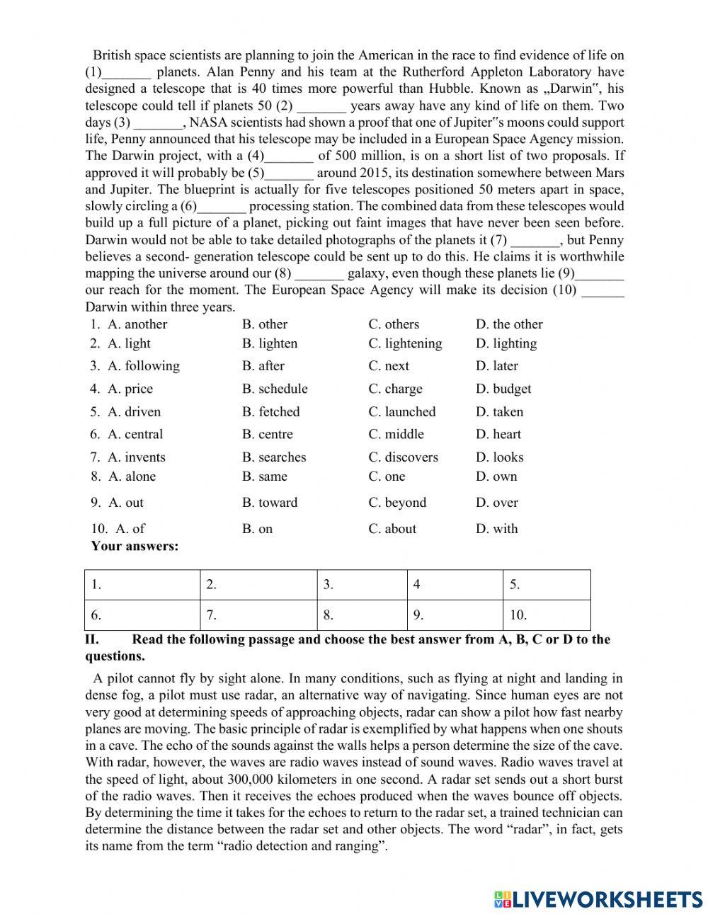 Mock test 1 (advanced) - g9