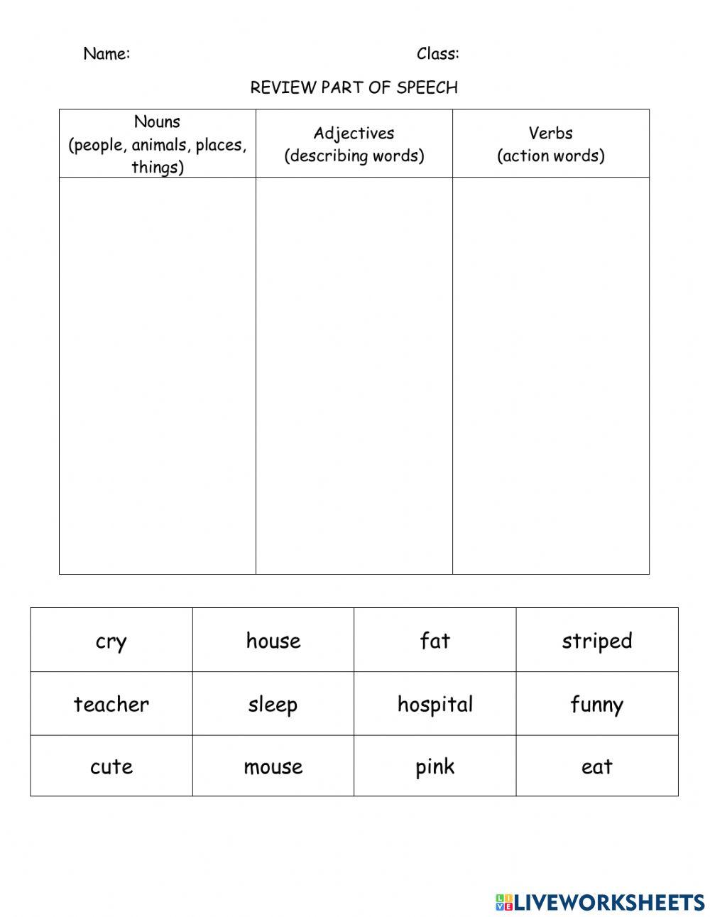 Additional materials review worksheet Live Worksheets