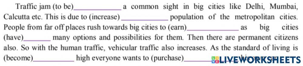 Anh 7 - Unit 7 - Chia động từ