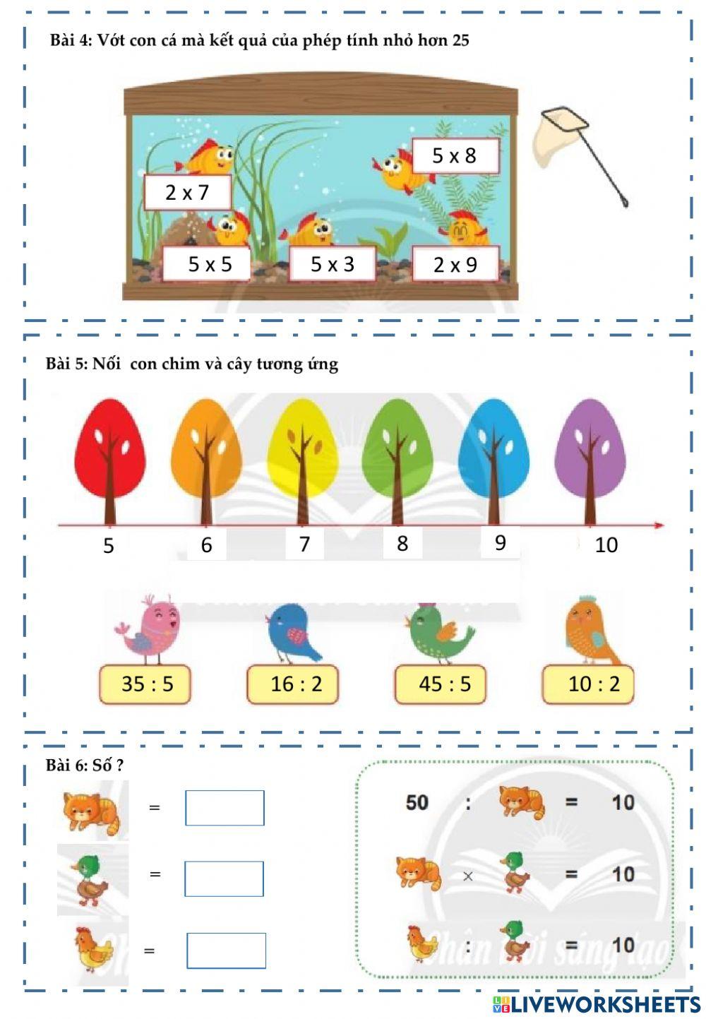Phép nhân, phép chia