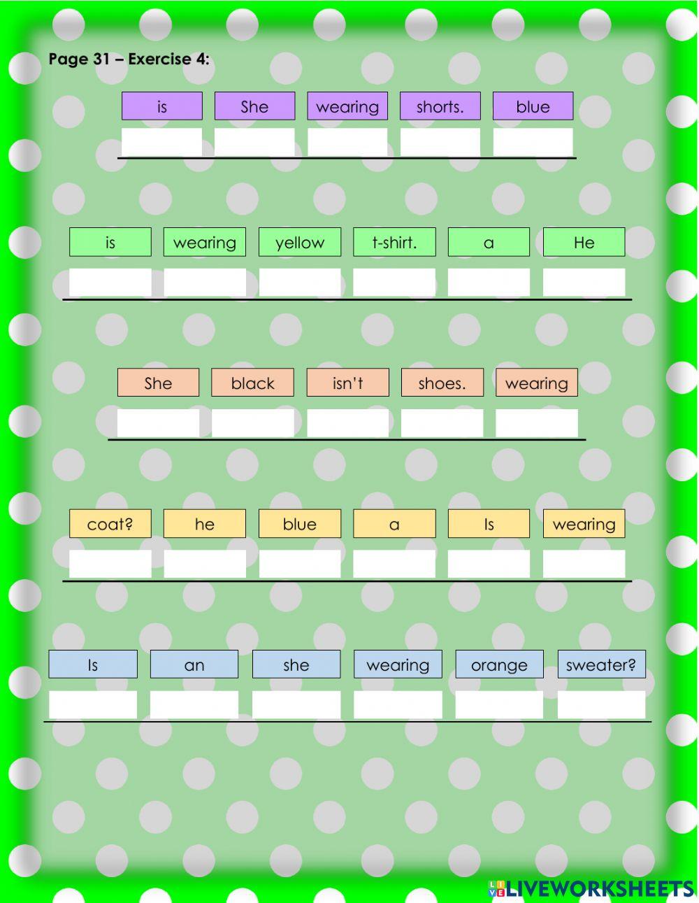 What can I wear? 2 - 1.4.4°