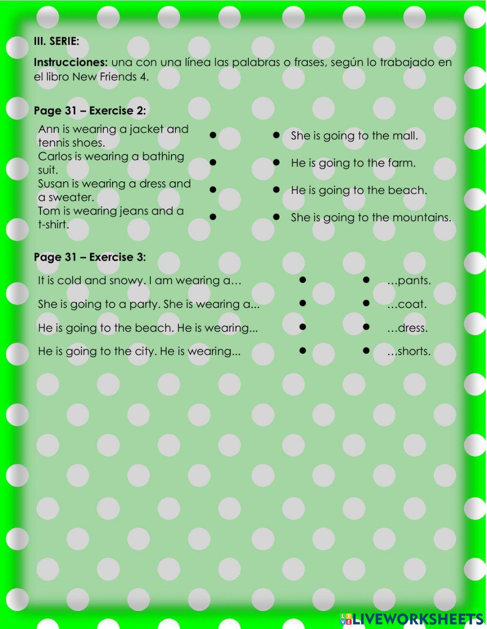 What can I wear? 2 - 1.4.4°