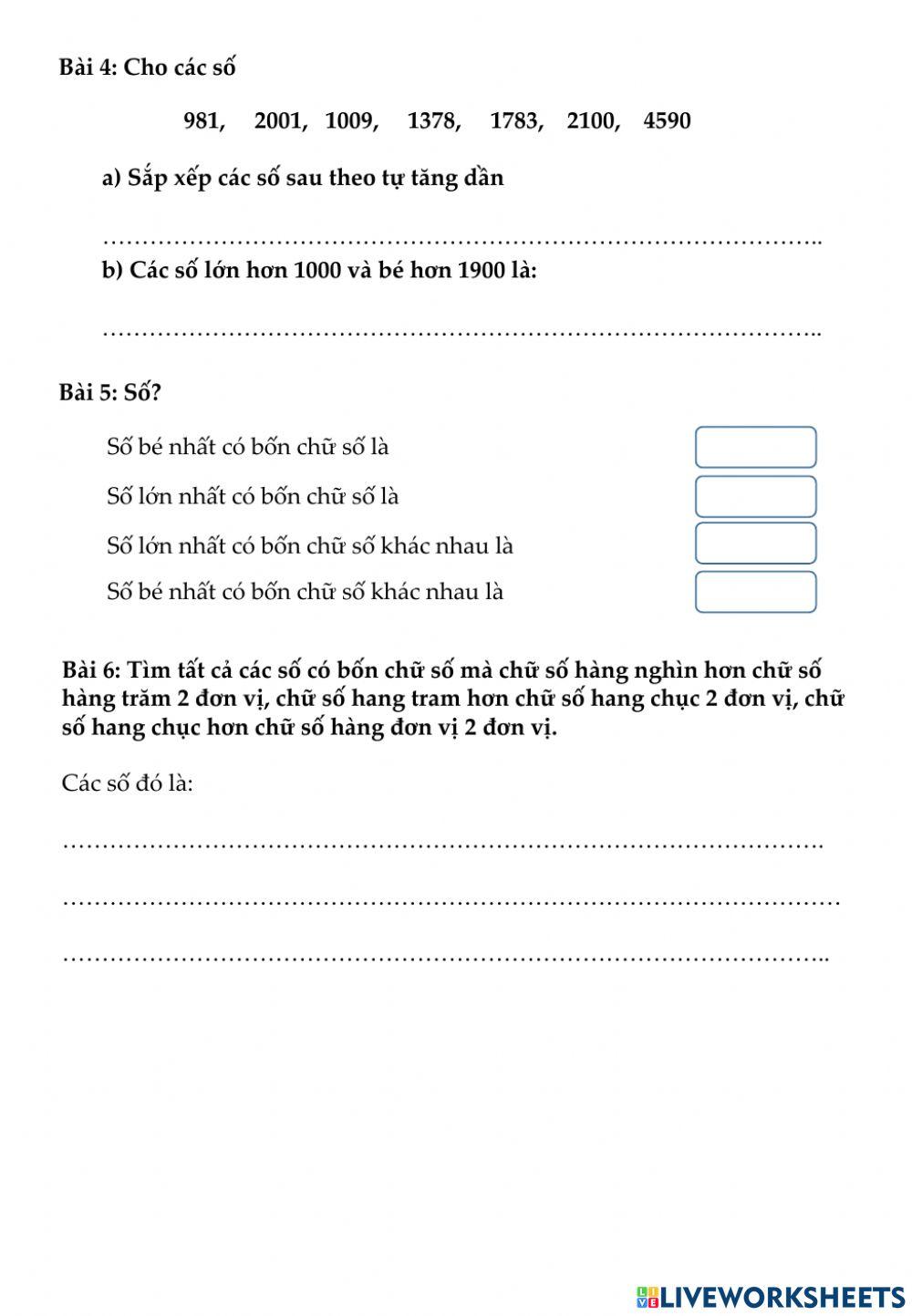 Số có bốn chữ số