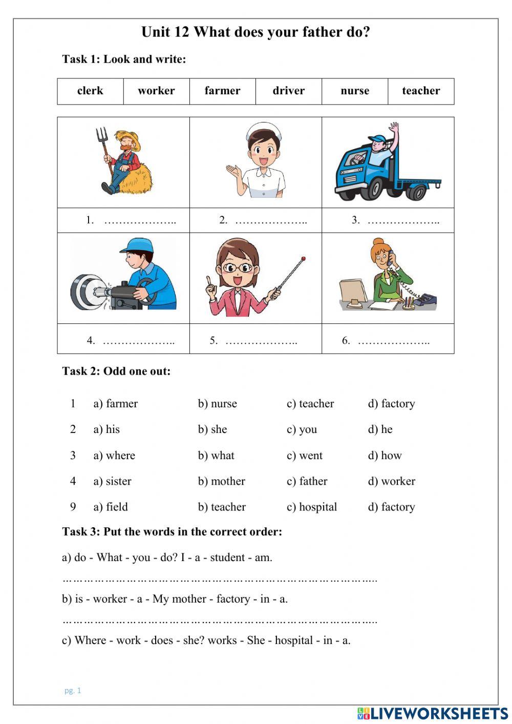 Vocab And Gramm Unit 12 What Does Your Father Do E4 vocab-and-gramm-unit-12-what-does-your-father-do-e4