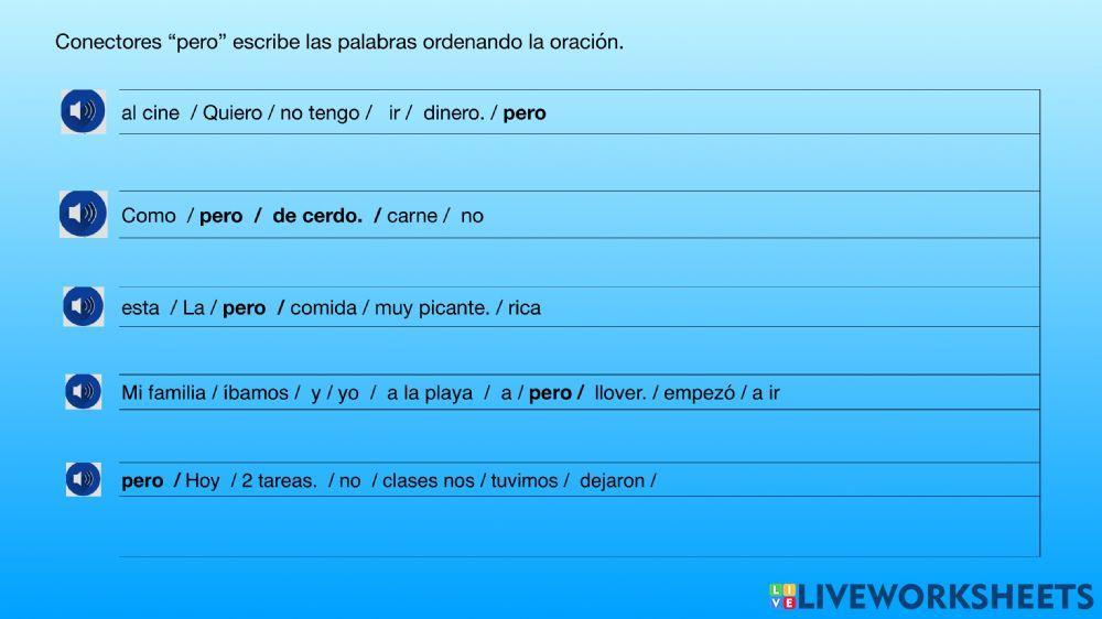 A1 Conectores - pero y porque -