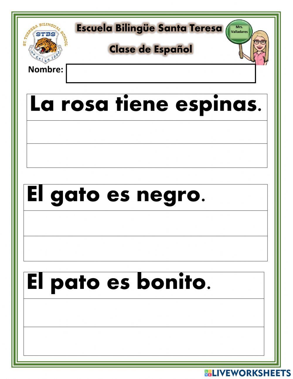 Escritura reforzamiento