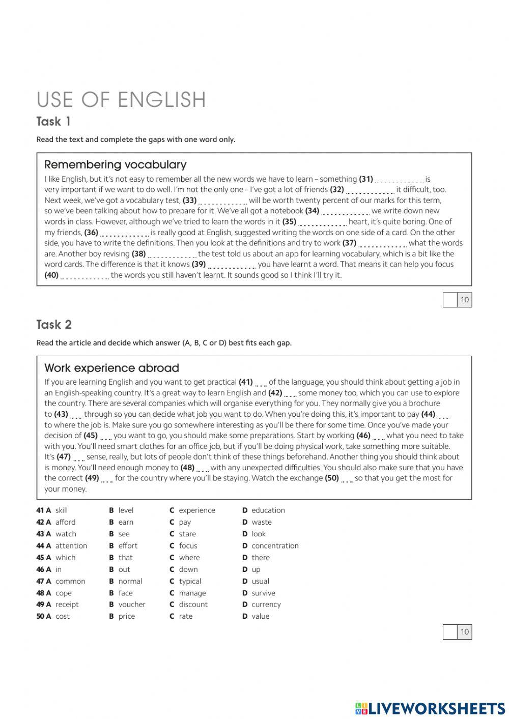 Day 59 Practice test
