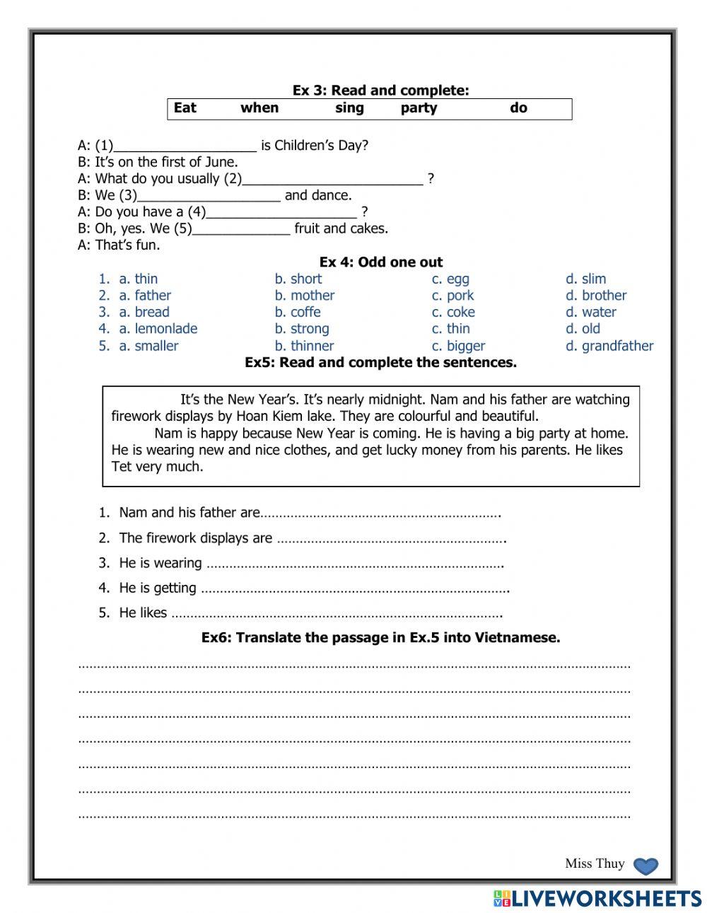 Unit 16 - lesson 1 - grade 4