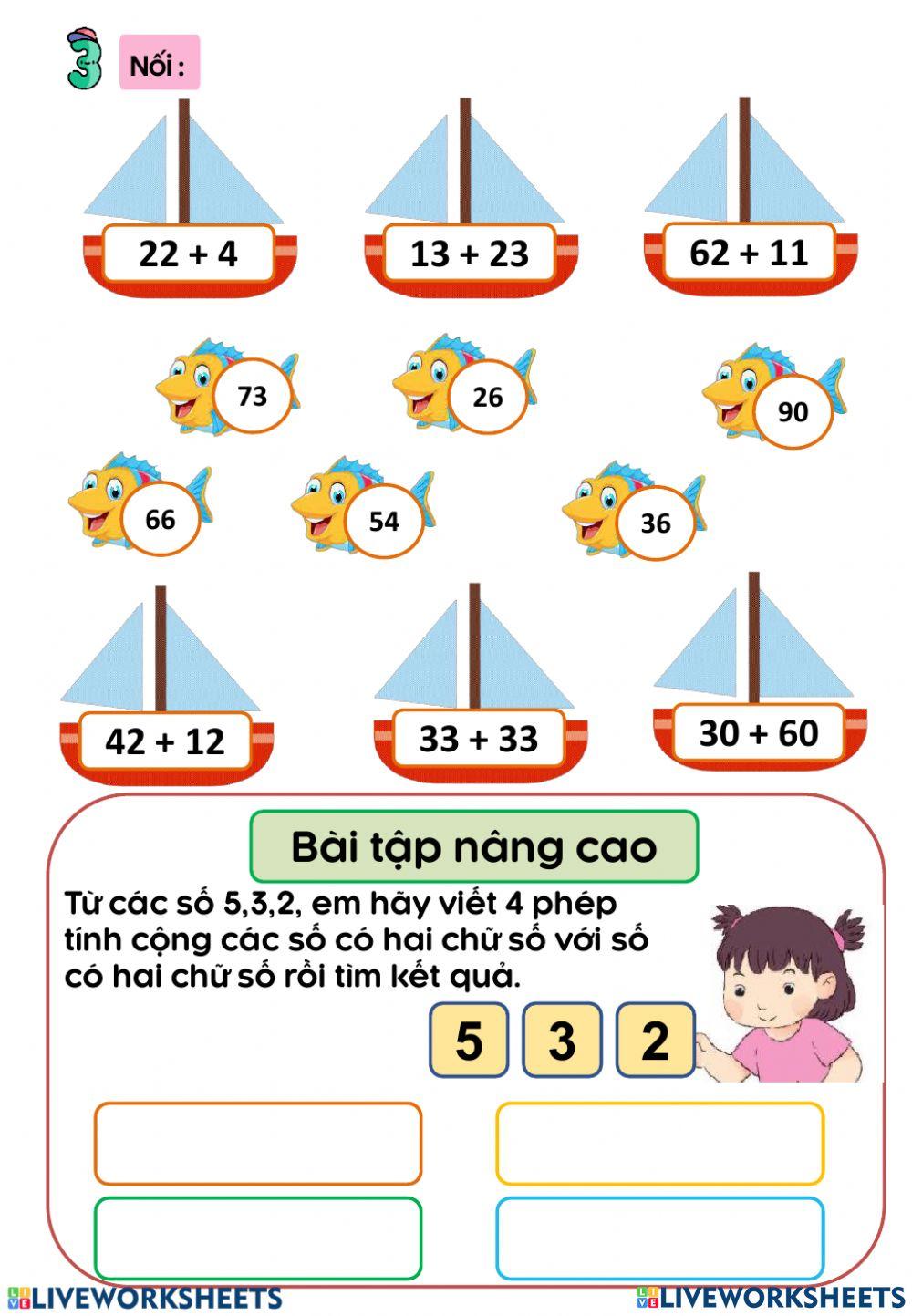 Phép cộng dạng 14+3