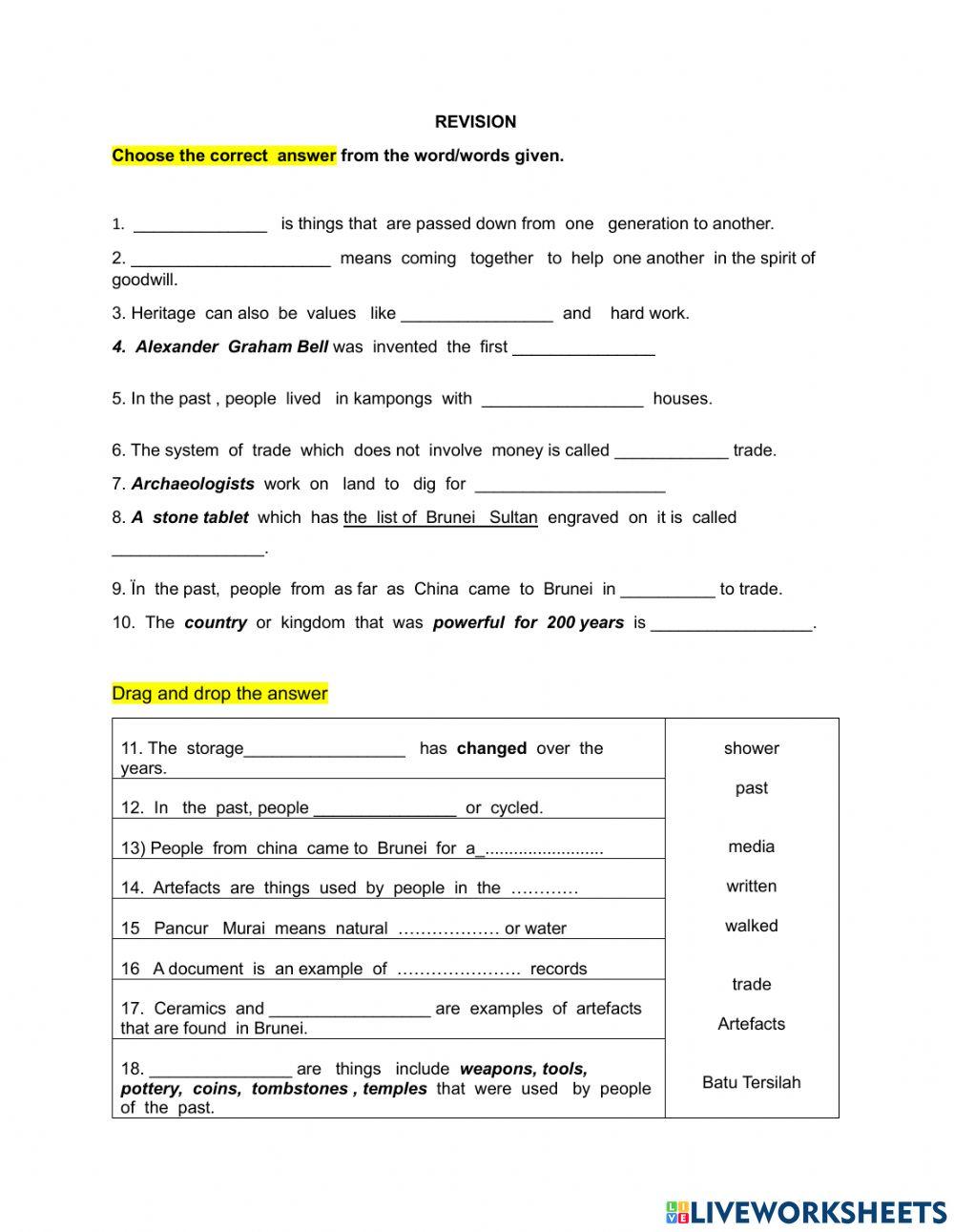 Yr4  Ex wk 11 revision 1